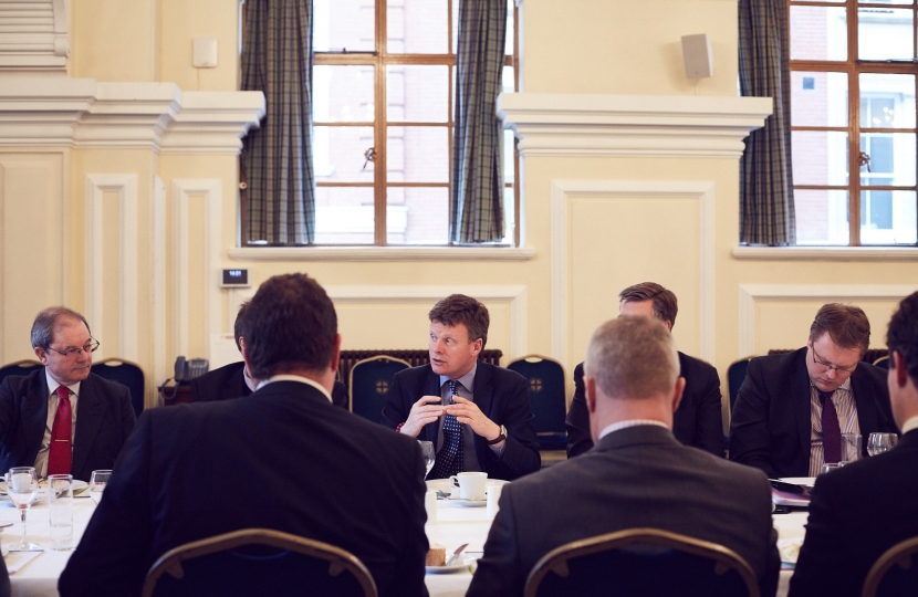 Richard Benyon MP speaking at the NFU #backbritishfarming event