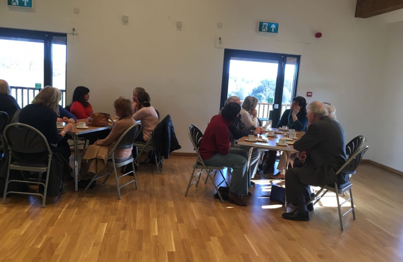 Claire Perry at West Berkshire CWO coffee morning