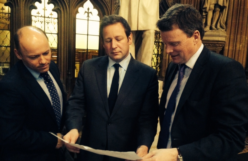 Gordon Lundie, Richard Benyon and Minister, Ed Vaizey