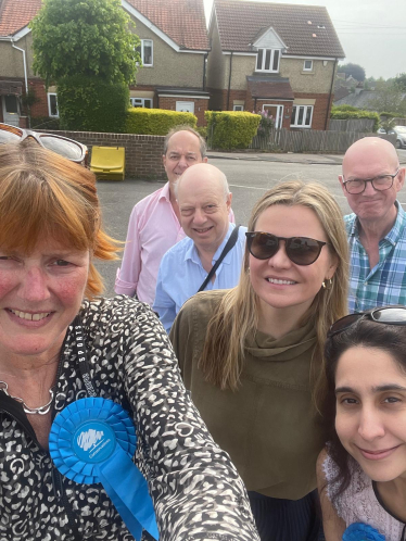 Laura and the team in Hungerford