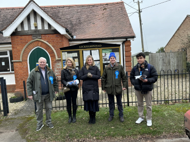 Laura with West Berks Conservatives volunteers