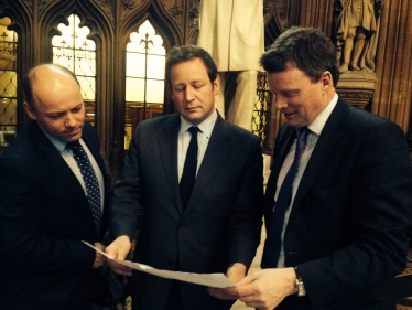 Gordon Lundie, Richard Benyon and Minister, Ed Vaizey